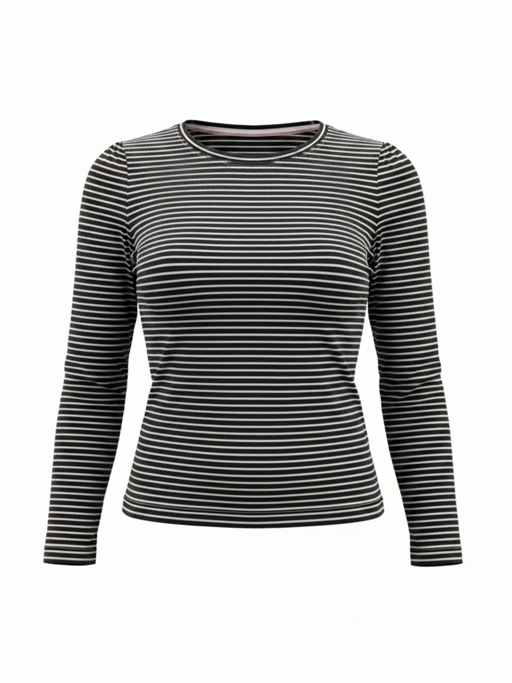 Capsule Wardrobe Boden Navy and White Striped Long Sleeve Women's Top